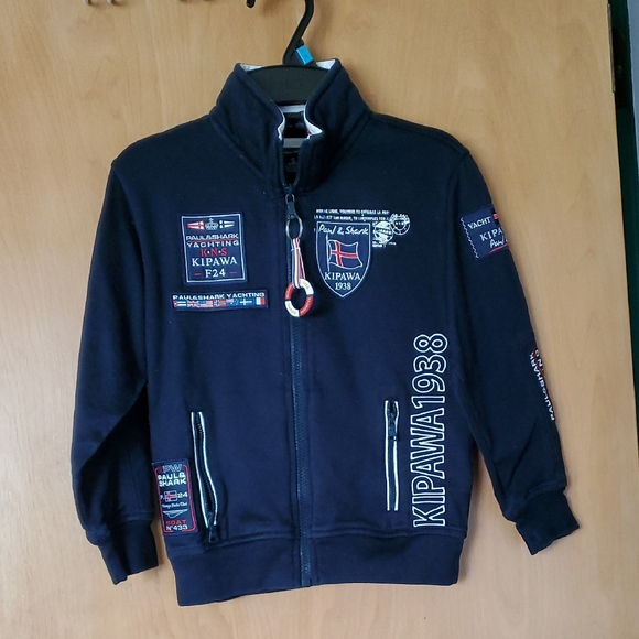 Paul & Shark Kids Navy Zip-Up Jacket - Picture 1 of 6